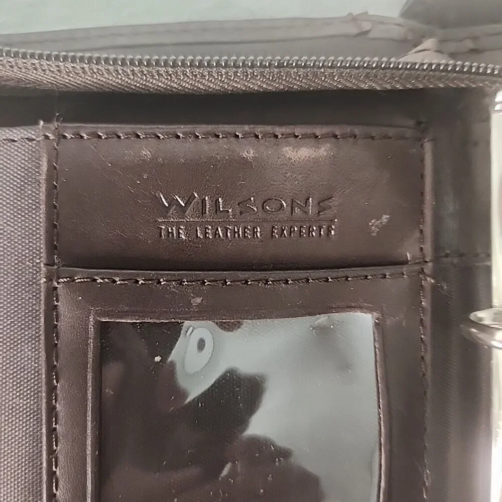 Planner Wilsons The Leather Experts Brown 3 Ring Binder Organizer  7
